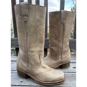 Vintage Wild Country Men's 10D Campus Boots Marbled Leather Square Toe